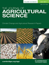 JOURNAL OF AGRICULTURAL SCIENCE