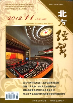 《北方经贸》经济类省级期刊2013年
