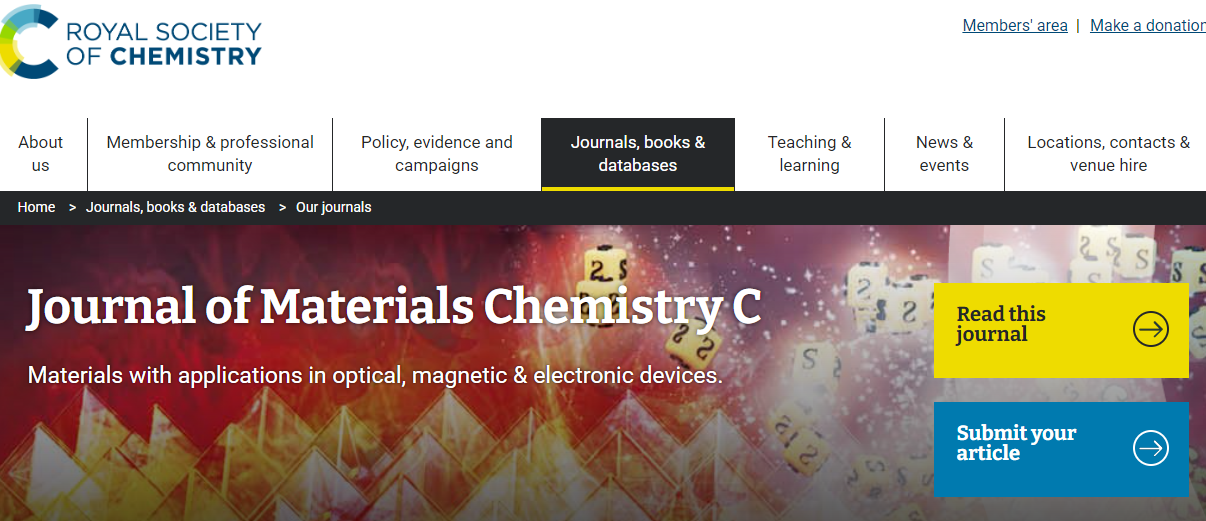 Journal of Materials Chemistry C