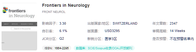 Frontiers in Neurology