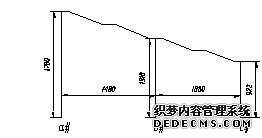 图1人行梯计算模型简图